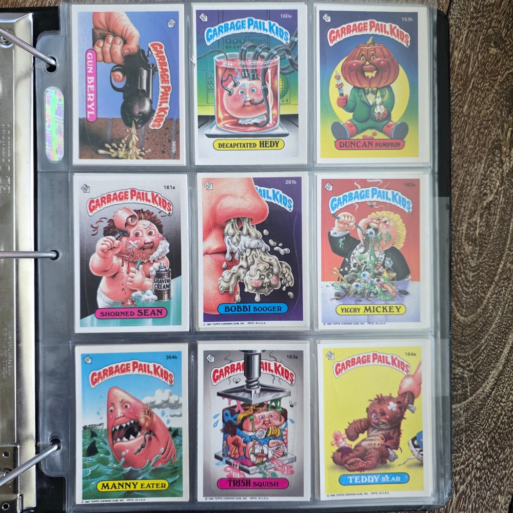 Vintage Garbage Pail Kids Card Lot Topps 1980s Original Series Stickers Mixed